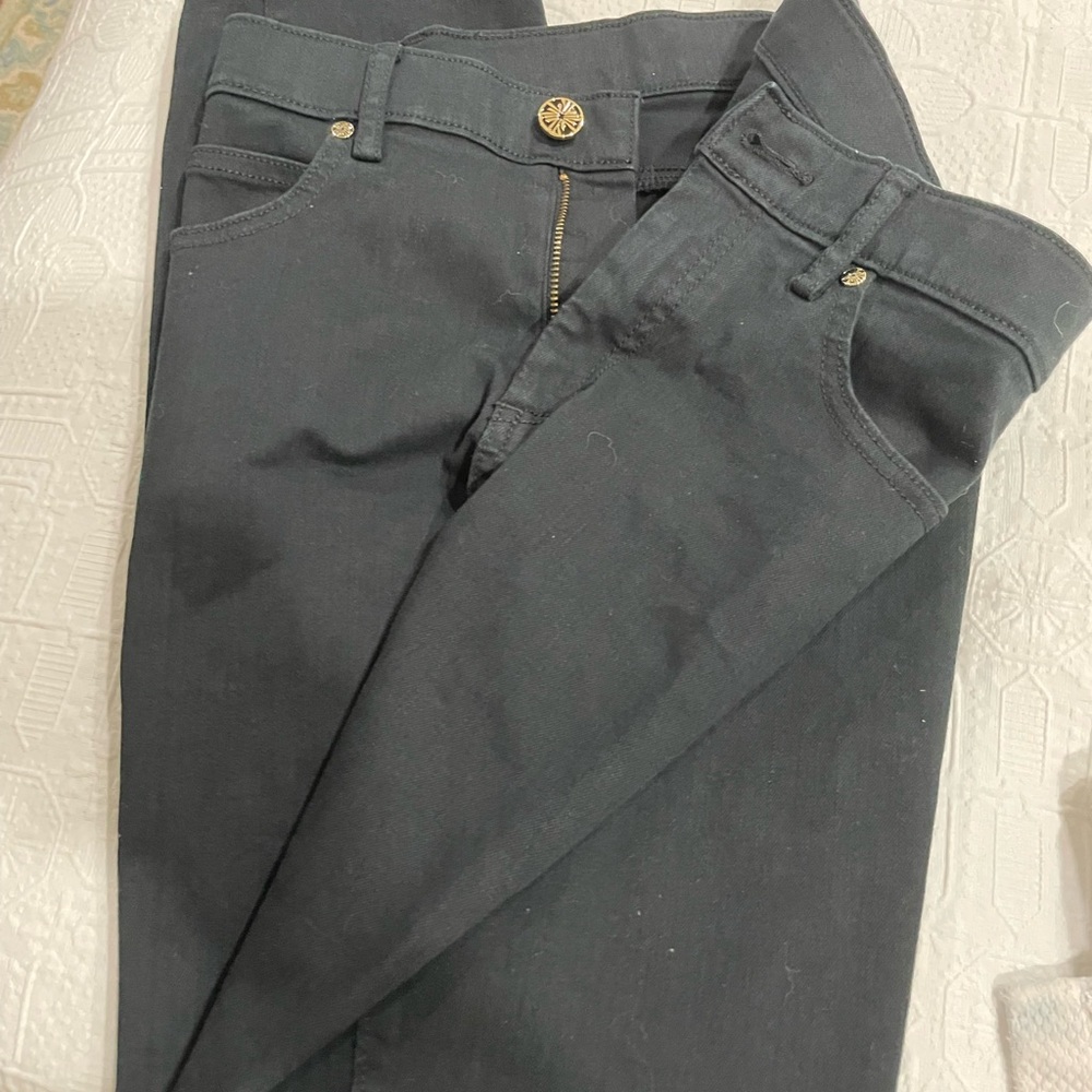 Lilly Pulitzer, black Jeans with Lilly Gold Label, size 12, Excellent Condition